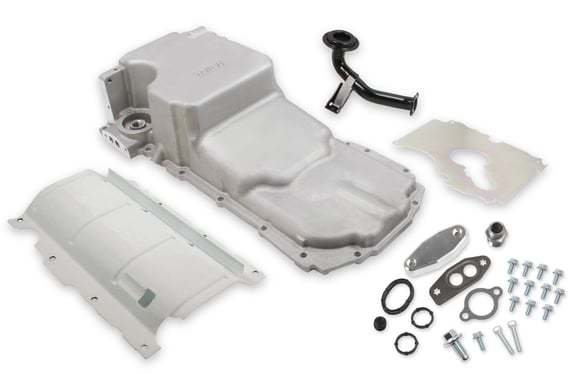 Holley HLY302-21 GM LT Gen-V Oil Pan Swap Kit - As-Cast Finish