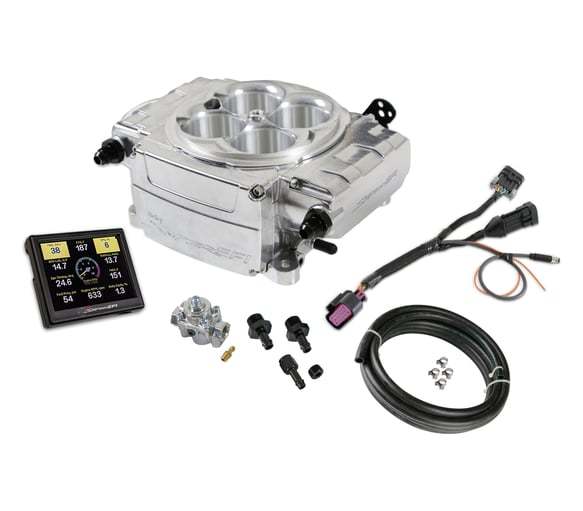 Holley HLY550-510-3AE Sniper-2 Upgrade Kit Polished w/Regulator