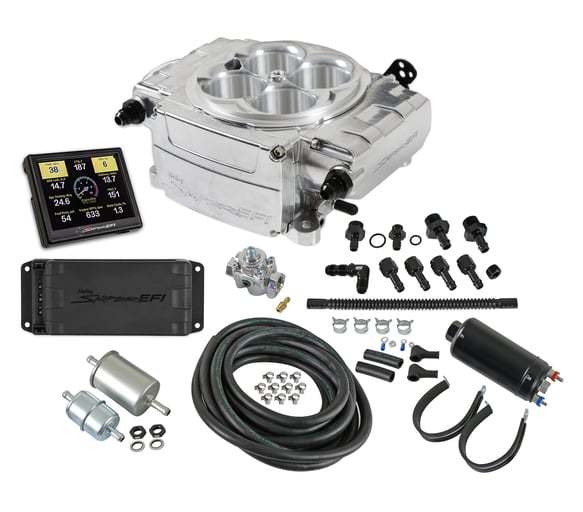 Holley HLY550-510-3PK Sniper 2 EFI Master Kit Polished w/PDM