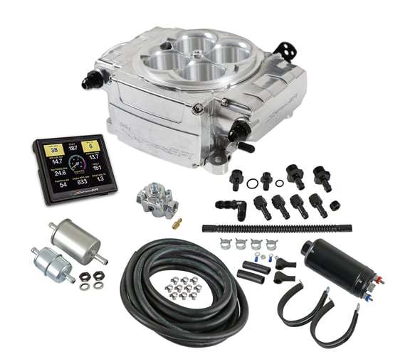 Holley HLY550-510-3XK Sniper 2 EFI Master Kit Polished wo/PDM