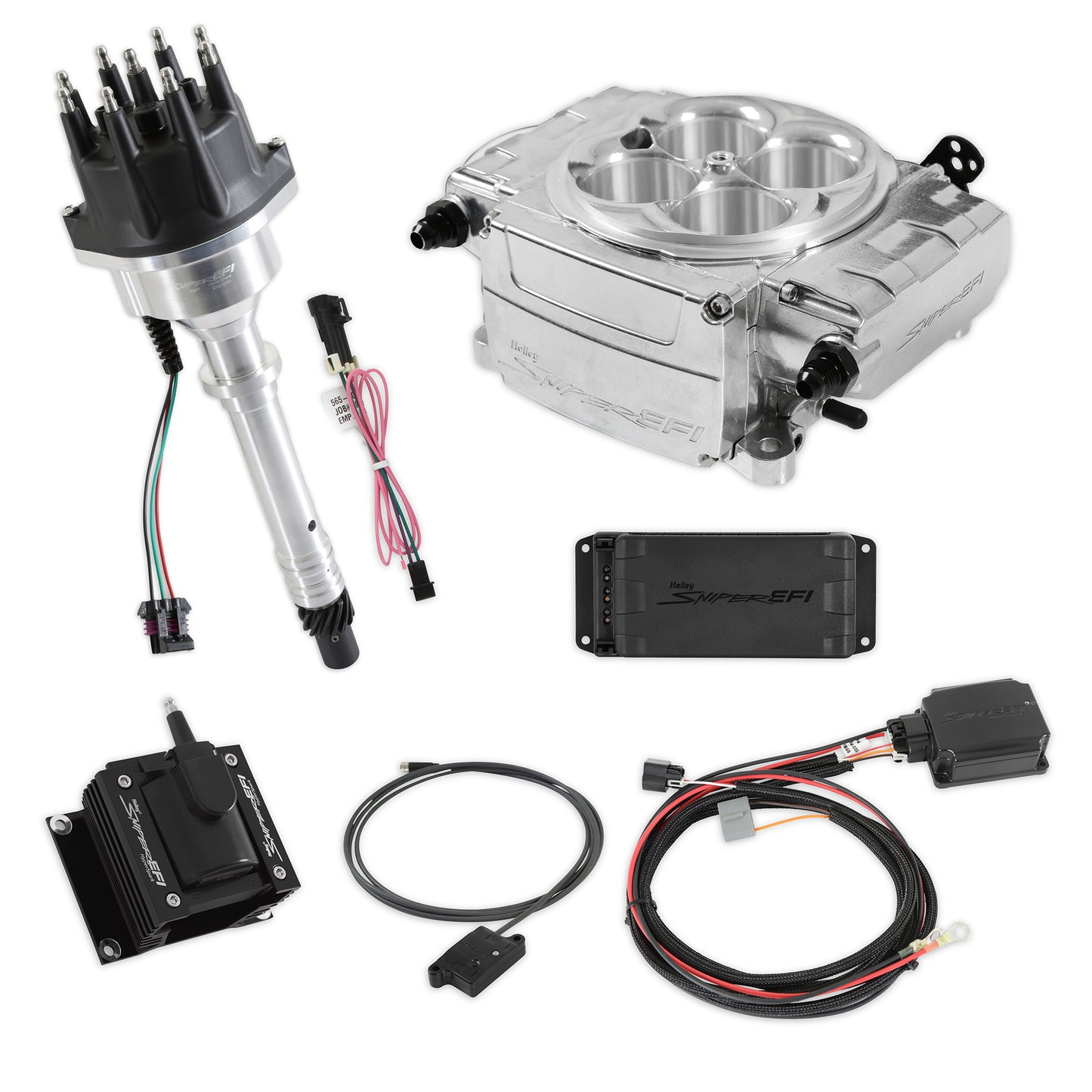 Holley HLY550-510-BPX-SBC Sniper 2 EFI Bundle Kit SBC Polished