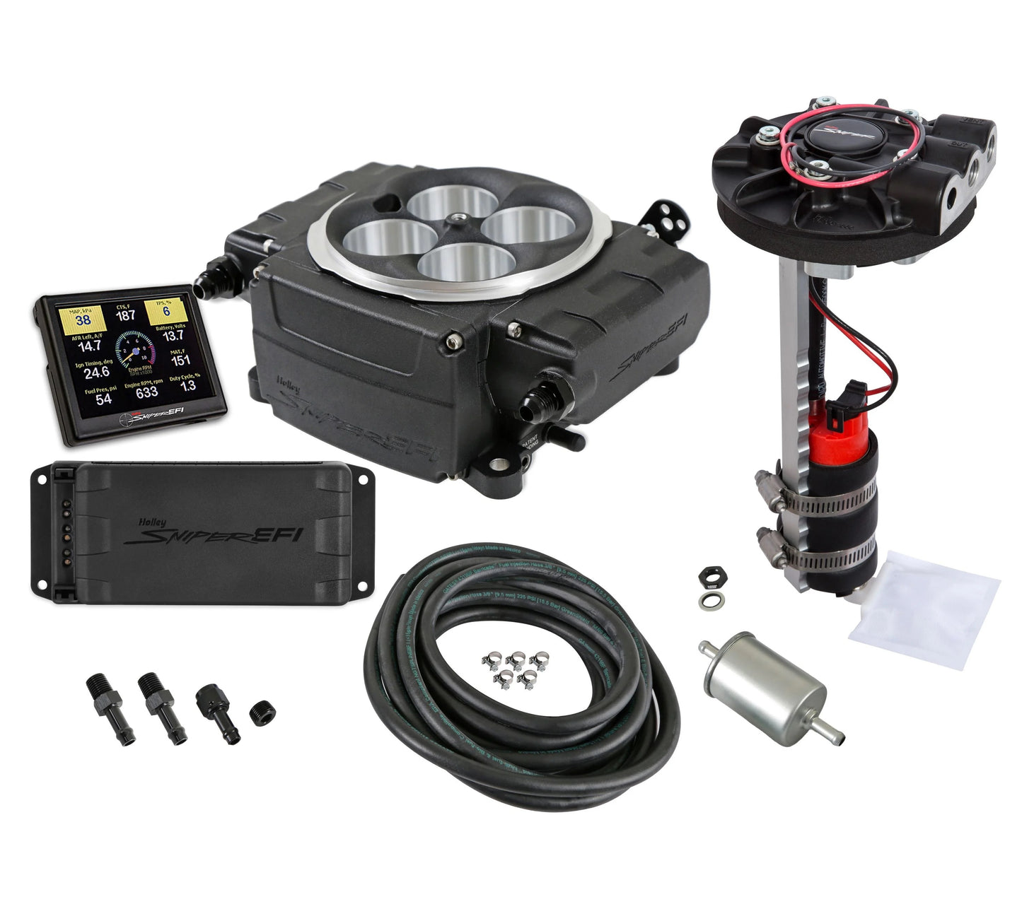 Holley HLY550-511-3PR Sniper 2 EFI Kit w/PDM Black