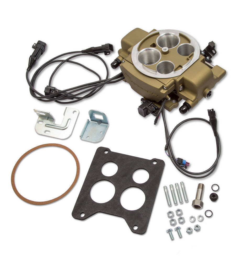 Holley HLY550-869 Sniper EFI Quadrajet Kit Gold Finish