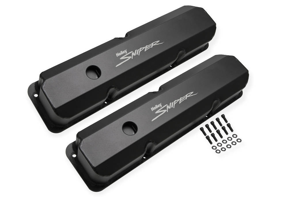 Holley HLY890001B Sniper Fabricated Valve Covers BBF FE Tall