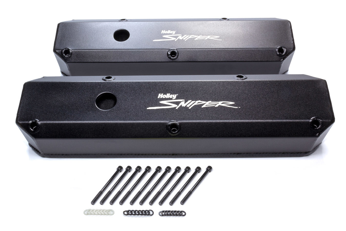 Holley HLY890003B Sniper Fabricated Valve Covers SBM Tall 64-91