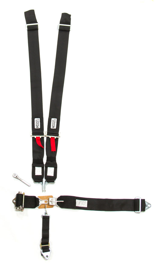 Hooker Harness HRH51000 5-Pt Harness System LL Ratchet Adj Black