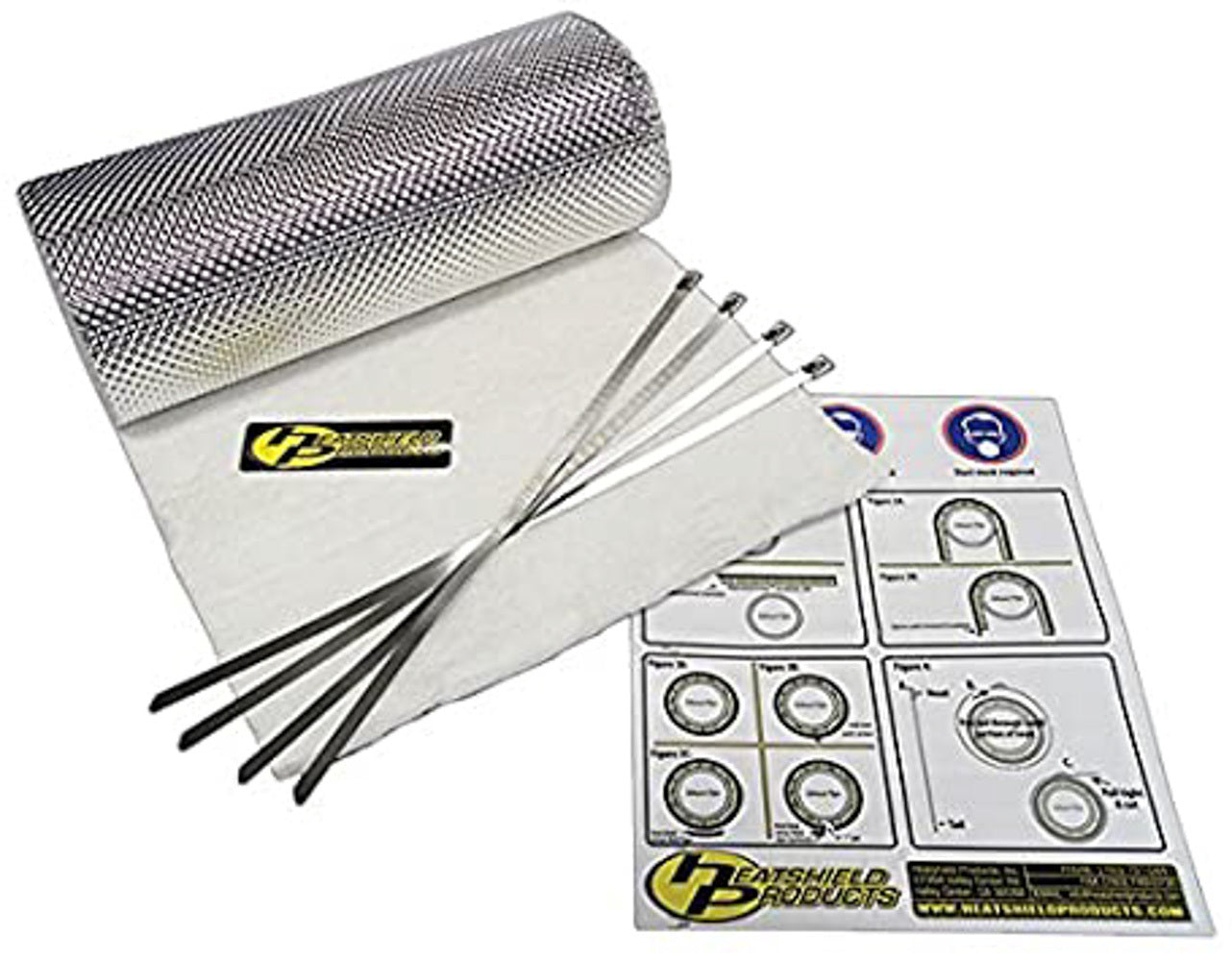 Heatshield Products HSP176005 Armor Kit 1/2in Thick x 12in Wide x 5ft w/ties