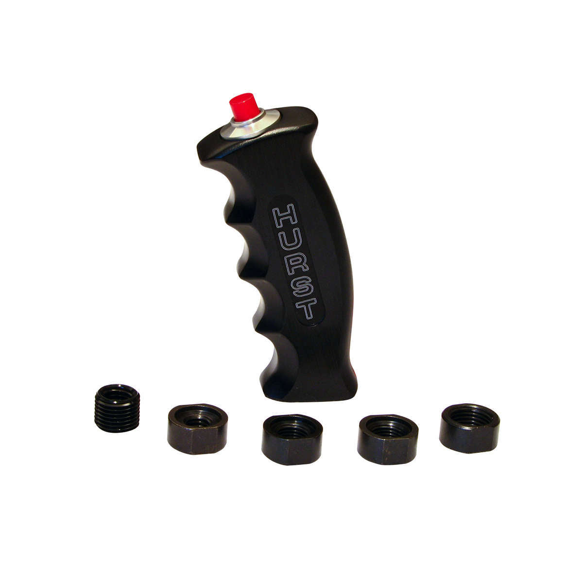 Hurst HUR153-6210 Shifter Handle - Black Anodized w/Switch