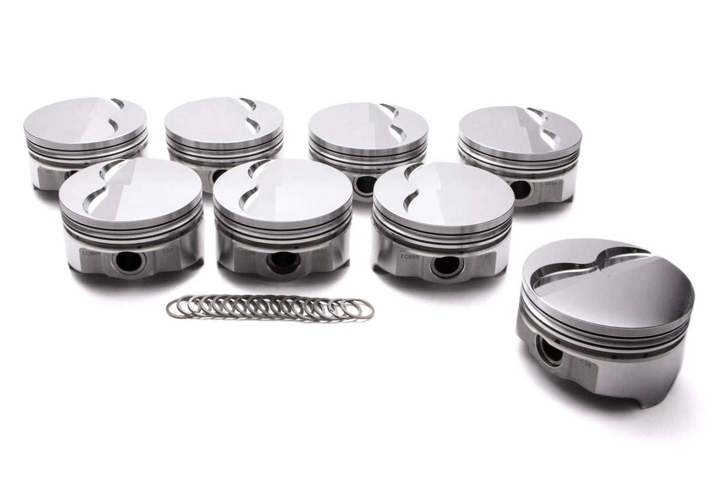 Icon Pistons ICNIC941.040 Pontiac V8 FT Piston Set 4.165 Bore -4.30cc