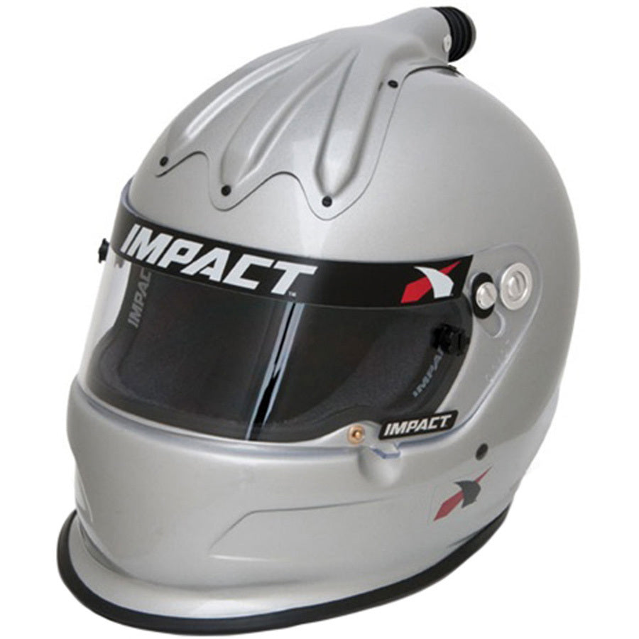 Impact Racing IMP17020508 Helmet Super Charger Large Silver SA2020