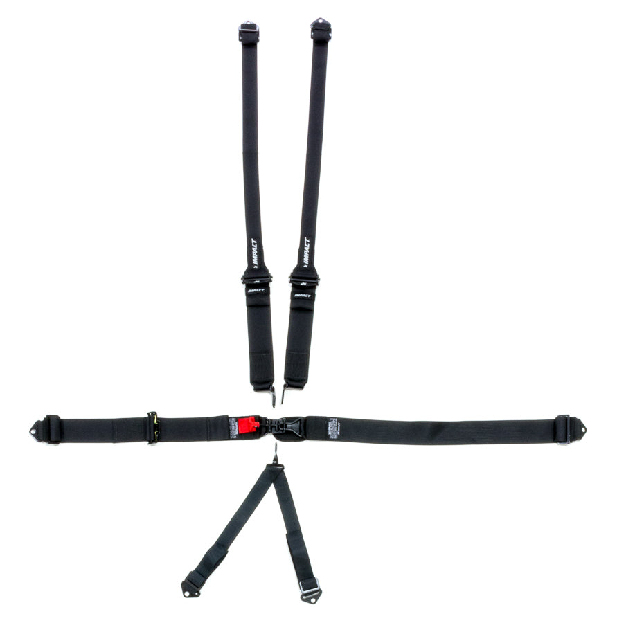 Impact Racing IMP52122326 6-PT Harness L&L Ind Shldr 3in to 2in Trans