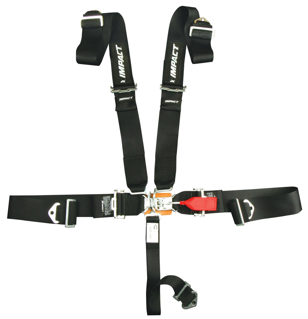 Impact Racing IMP53119111 Harness 5pt 3in L&L PD Ind Shld Blt-In SFI16.1