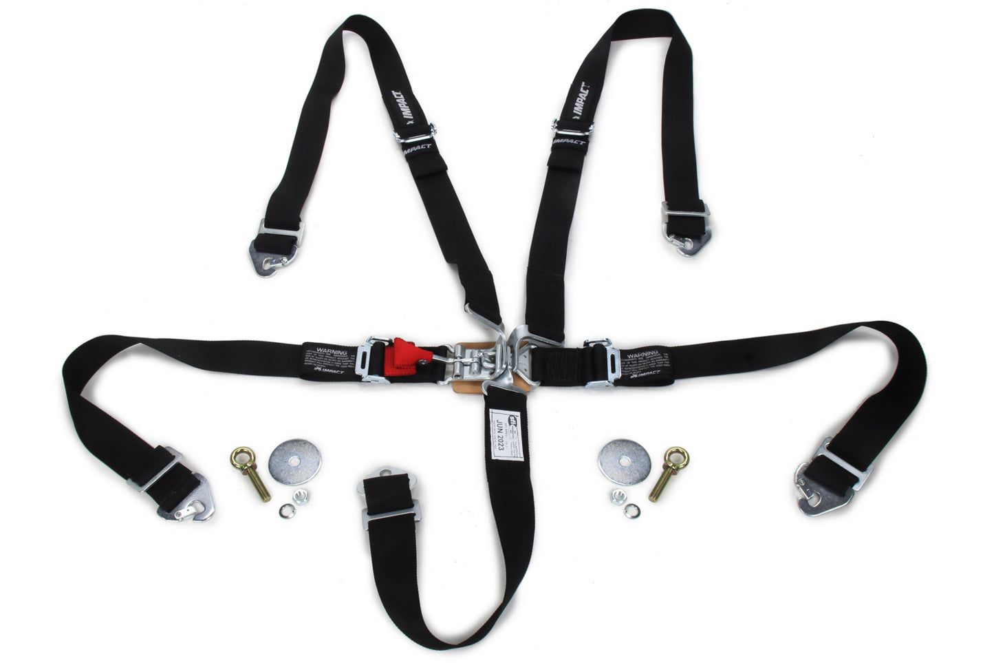 Impact Racing IMP53119229 Harness 5pt 2in L&L PD Ind Shld Snp-In SFI16.1