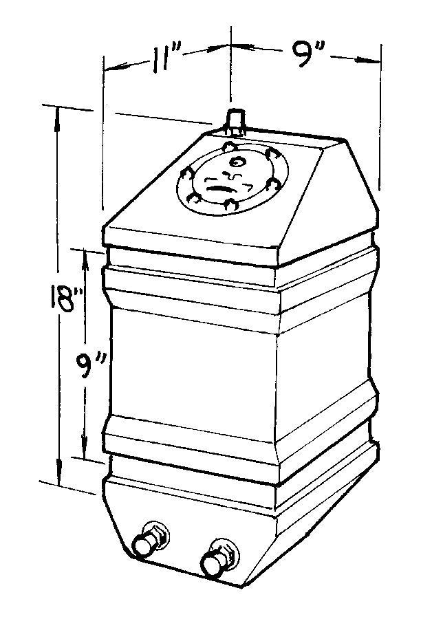 Jaz JAZ250-105-01 5-Gallon Drag Race Cell
