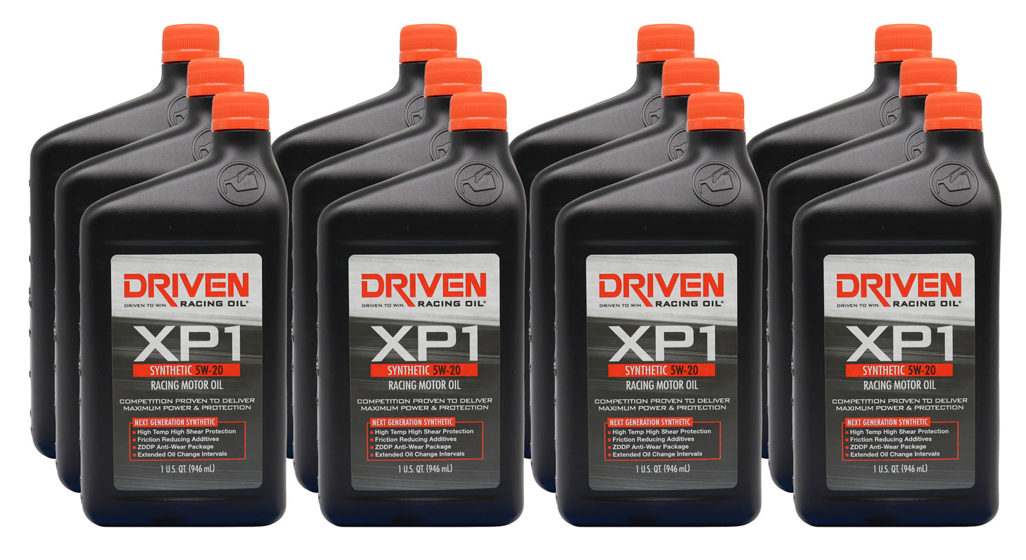Driven Racing Oil JGP00006-12 XP1 5w20 Synthetic Oil Case 12 x 1 Quart