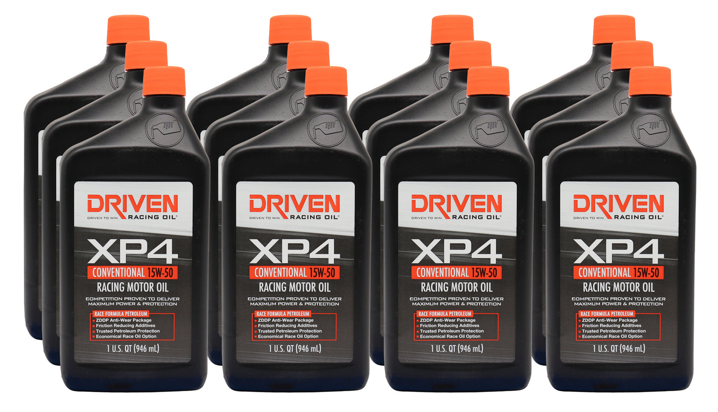 Driven Racing Oil JGP00506-12 XP4 15w50 Conventional Oil Case 12 x 1 Quart