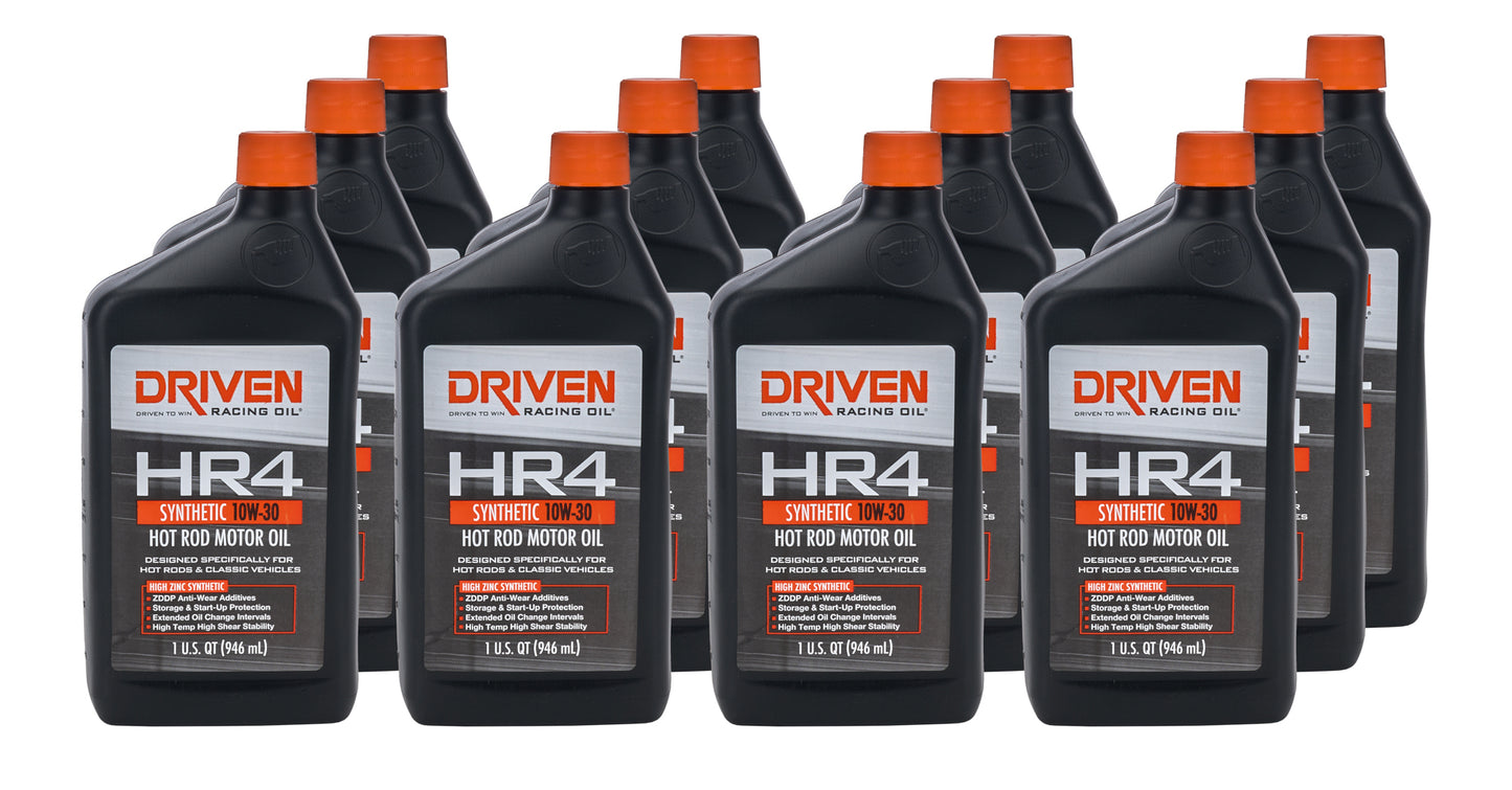 Driven Racing Oil JGP01506-12 HR4 10w30 Synthetic Oil Case 12 x 1 Quart
