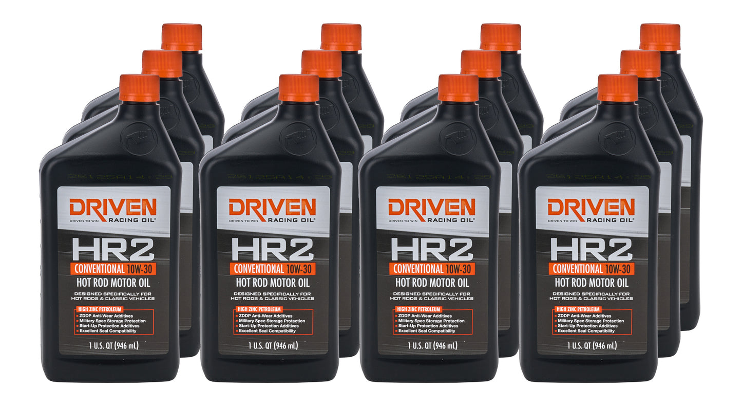 Driven Racing Oil JGP02006-12 HR2 10w30 Conventional Oil Case 12 x 1 Quart
