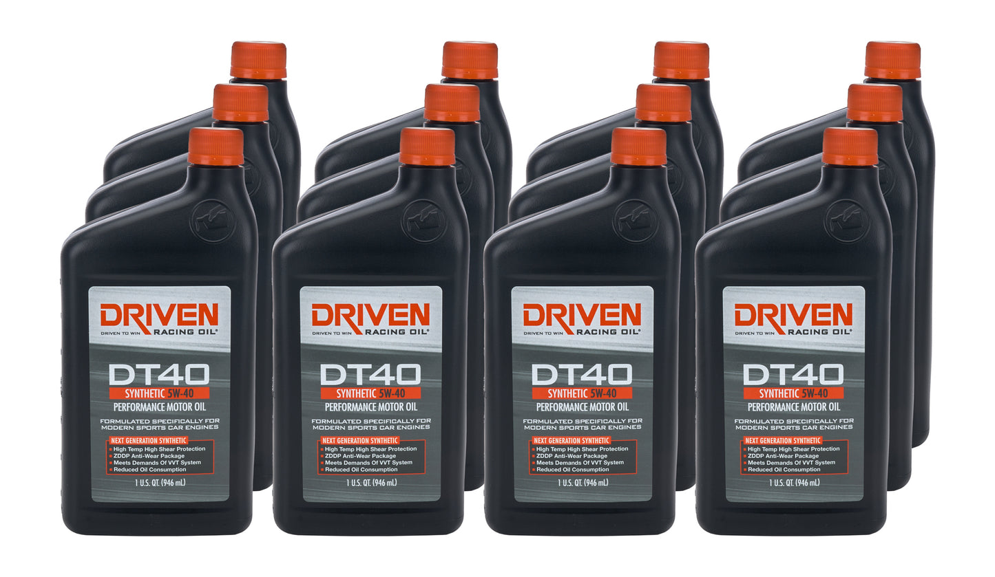 Driven Racing Oil JGP02406-12 DT40 5w40 Synthetic Oil Case 12 x 1 Quart