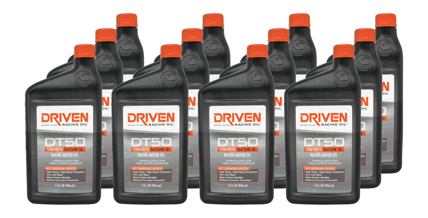 Driven Racing Oil JGP02806-12 DT50 10w50 Synthetic Oil Case 12 x 1 Quart