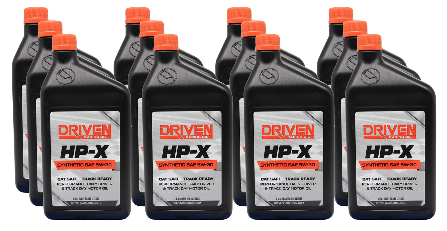 Driven Racing Oil JGP17306-12 HP-X 5W30 Motor Oil Case 12/Qt