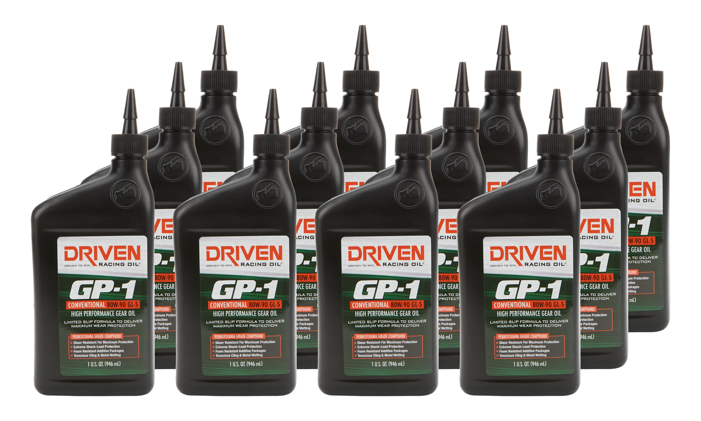 Driven Racing Oil JGP19890-12 GP-1 80w90 Gear Oil Case 12 x 1 Quart