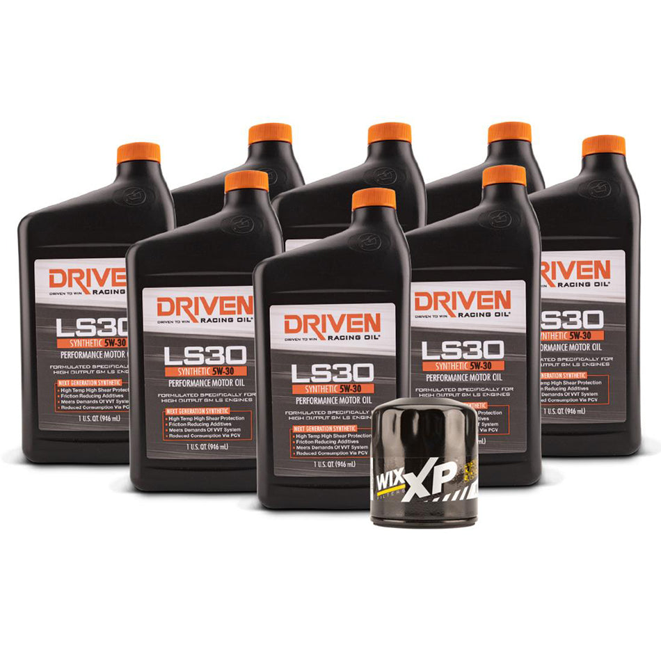 Driven Racing Oil JGP20834K LS30 Oil Change Kit 07- LS Engines 8 Qt