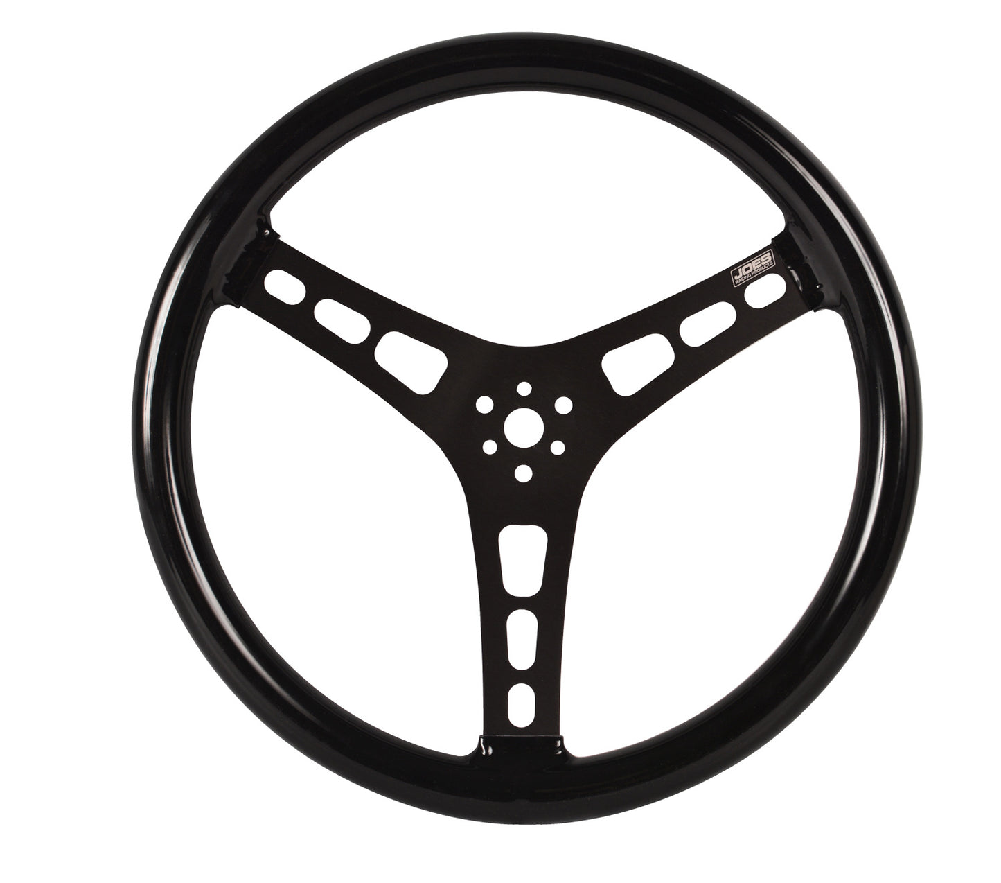 Joes Racing Products JOE13535-CB Steering Wheel 15in Flat Rubber Coated w/ Black