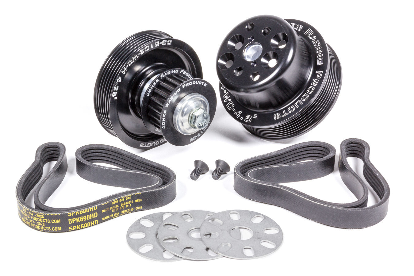 Jones Racing Products JRP1035-S-TP Serpentine Drive Kit SBC Crate w/ Tandem Pumps