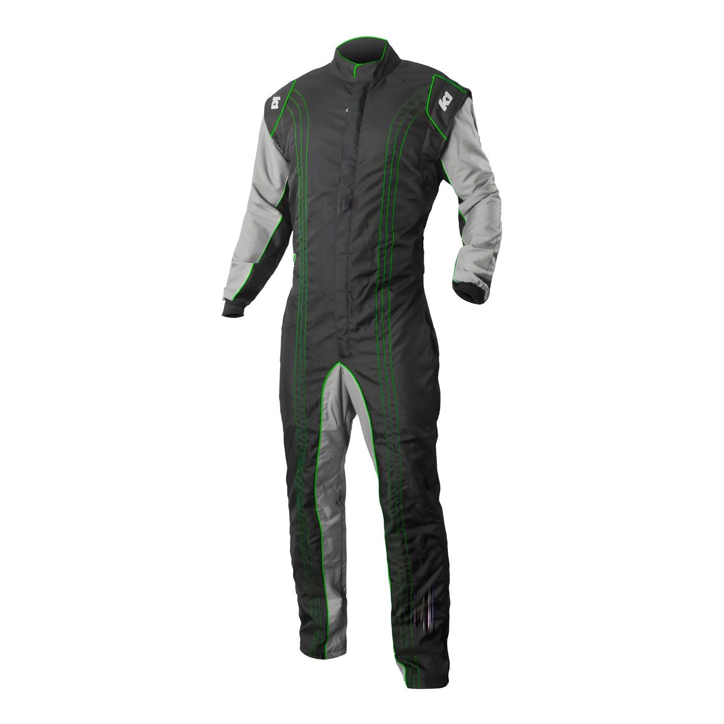 K1 Racegear K1R10-GK2-V-M Suit Karting GK2 Adult Medium Black/Green