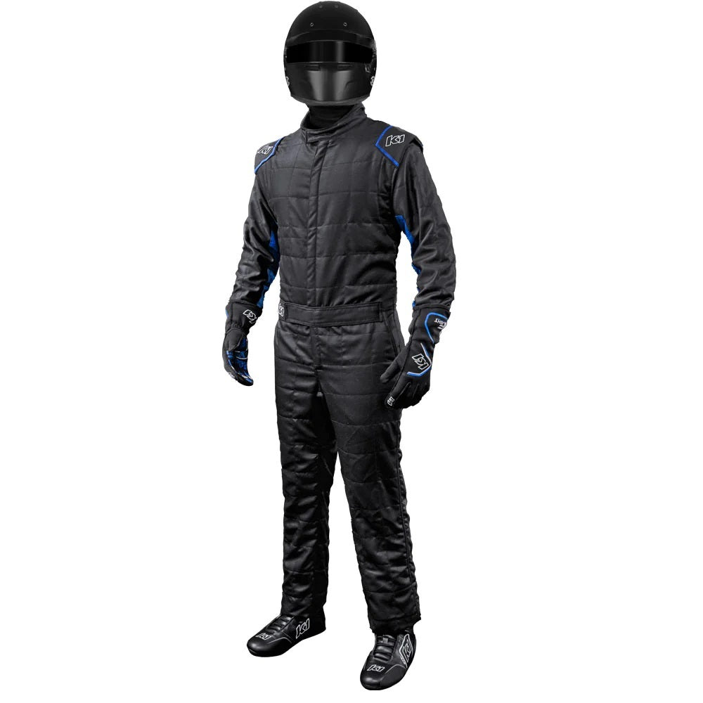 K1 Racegear K1R20-OTL-NB-2XL Suit Outlaw XX-Large Black / Blue SFI 3.2A/5