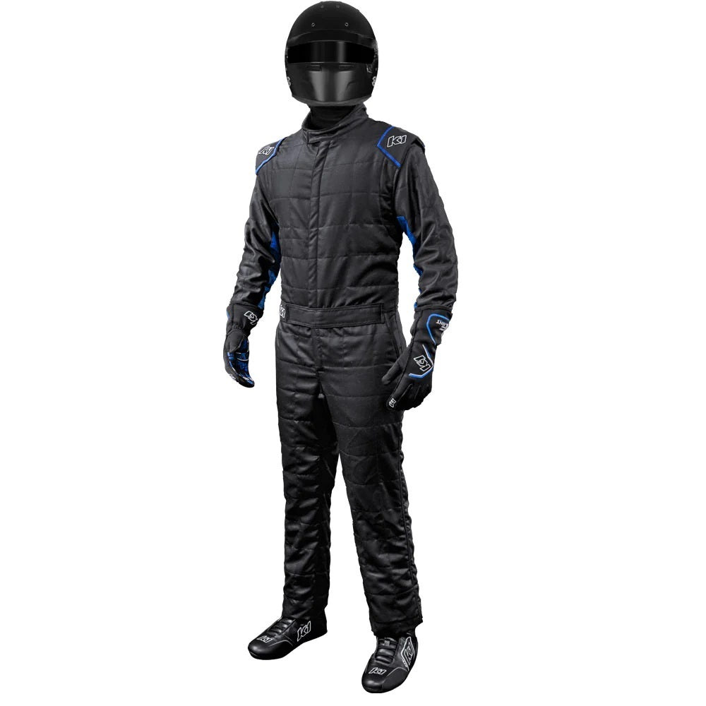 K1 Racegear K1R20-OTL-NB-L Suit Outlaw Large Black / Blue SFI 3.2A/5