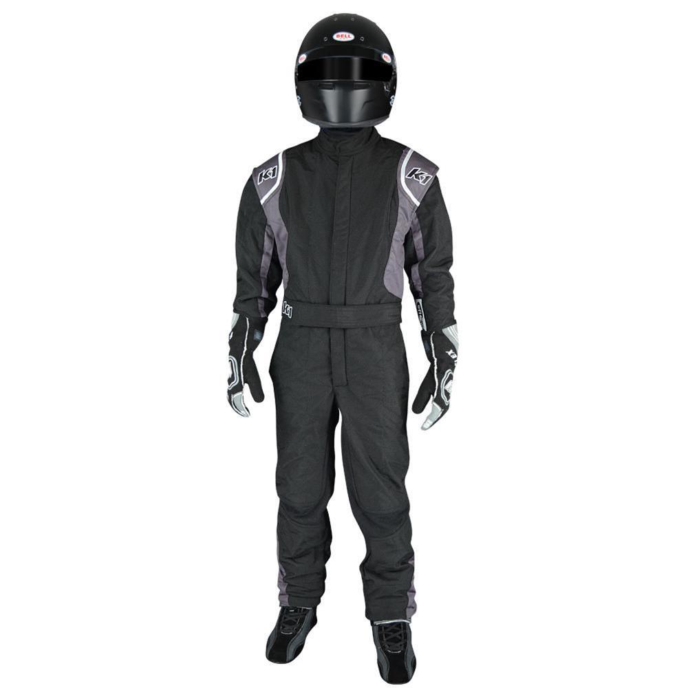 K1 Racegear K1R20-PRY-NG-6XS Suit Precision II 6X- Small Black/Grey