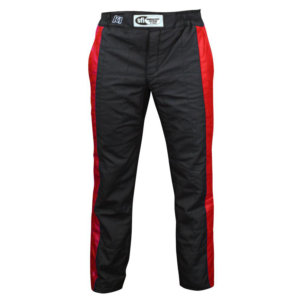 K1 Racegear K1R22-SPT-NR-3XL Pant Sportsman Black / Red 3X-Large