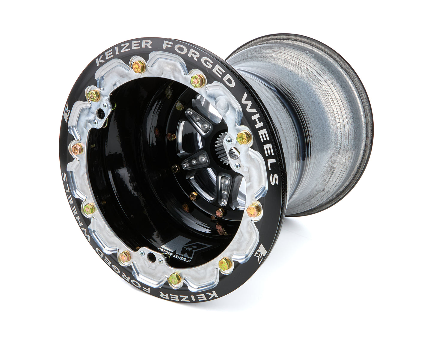 Keizer Aluminum Wheels, Inc. KAW10126SPFBLBT Wheel 1.75spl 10in x 12in 6in BS Bdlk Black