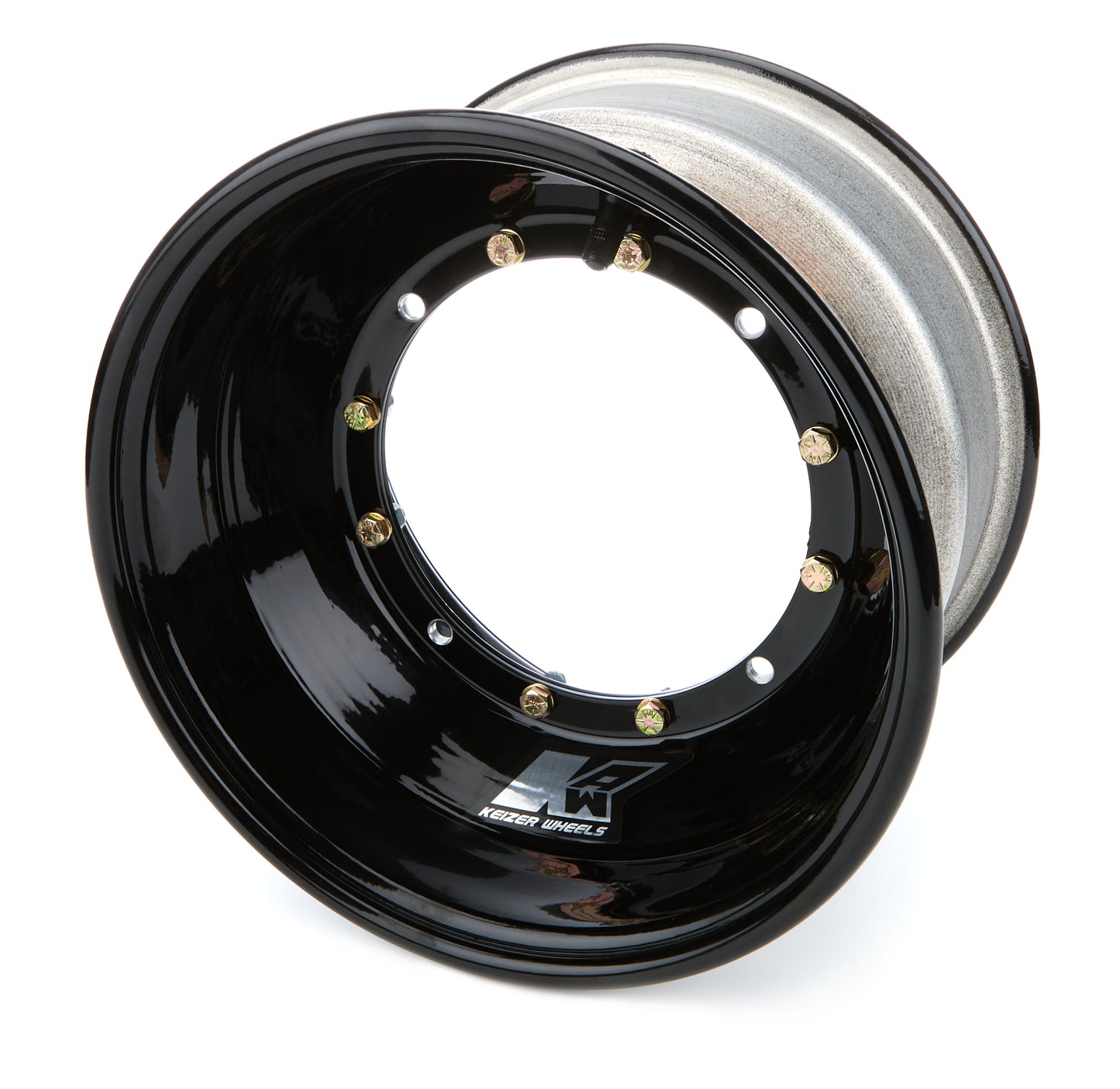 Keizer Aluminum Wheels, Inc. KAW1063BCB Wheel 4-Pin 10x6 3in BS Black Brake Bell