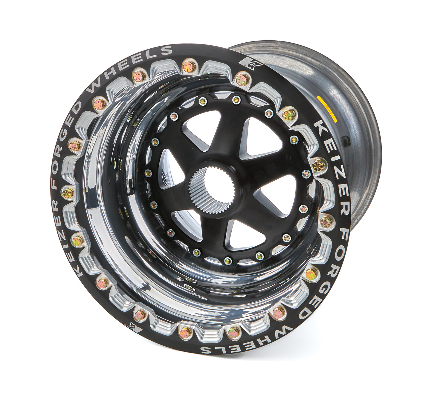 Keizer Aluminum Wheels, Inc. KAW15156SPIFBL Wheel Splined 15 x 15 Inner B/L 5in BS 42T