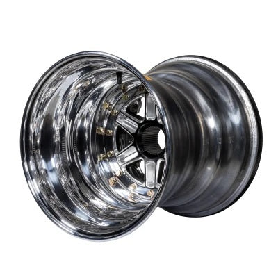 Keizer Aluminum Wheels, Inc. KAW15157SPIFBL 15x15x7inner =6off 3in 4 2t spline wheel W/ Inner