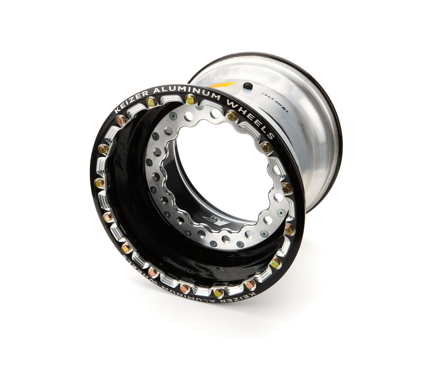 Keizer Aluminum Wheels, Inc. KAWW15135IBLB 15x13x5 Wide 5 BLK Inner B/L Modular