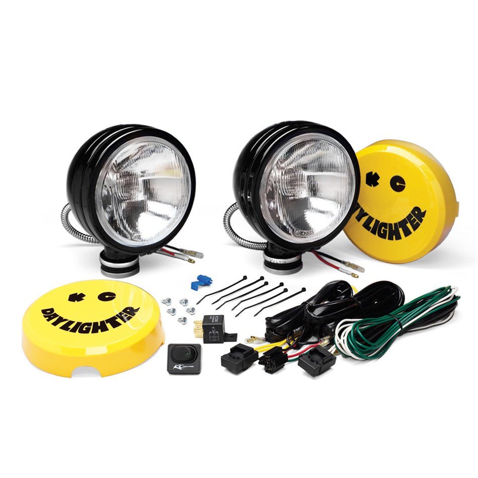 Kc Hilites KCH234 Daylighter 6in Spread B lack SS 100w Sys (pr)