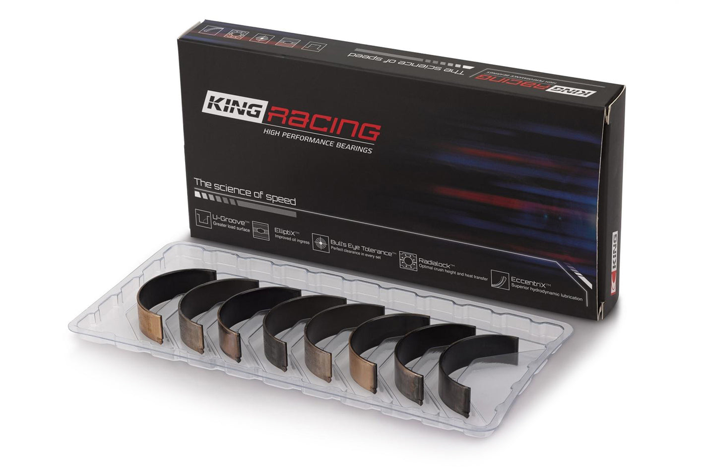 King Bearings KEBCR803XPNSTDX Rod Bearing Set - SBC 265-283