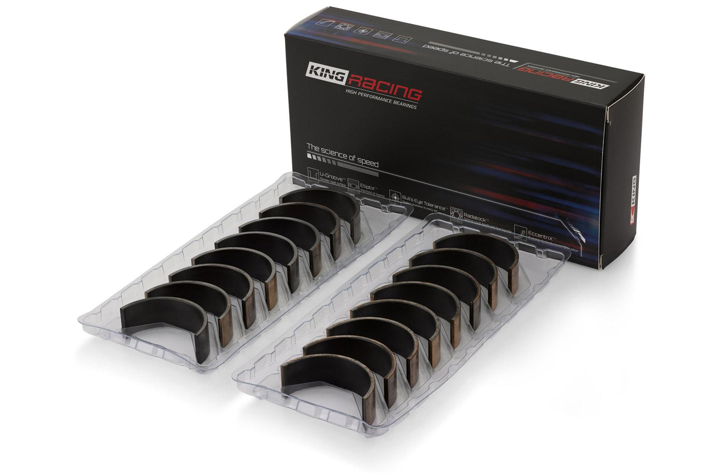 King Bearings KEBCR868XPN0.25 Rod Bearing Set - Ford 4.6L/5.4L 95-06