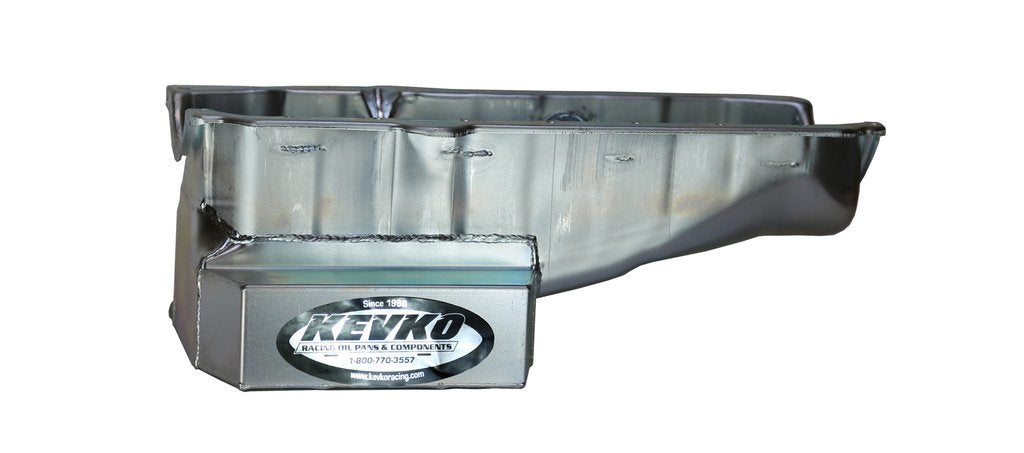 Kevko Oil Pans & Components KEV1087 SBC Oil Pan C/T 6qt LH Dipstick 57-79