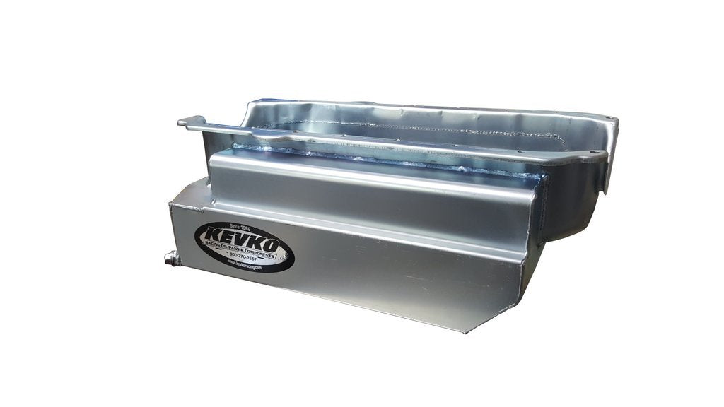 Kevko Oil Pans & Components KEV1096 SBC Oil Pan Sportsman 9qt LH/RH Dipstick 57-85
