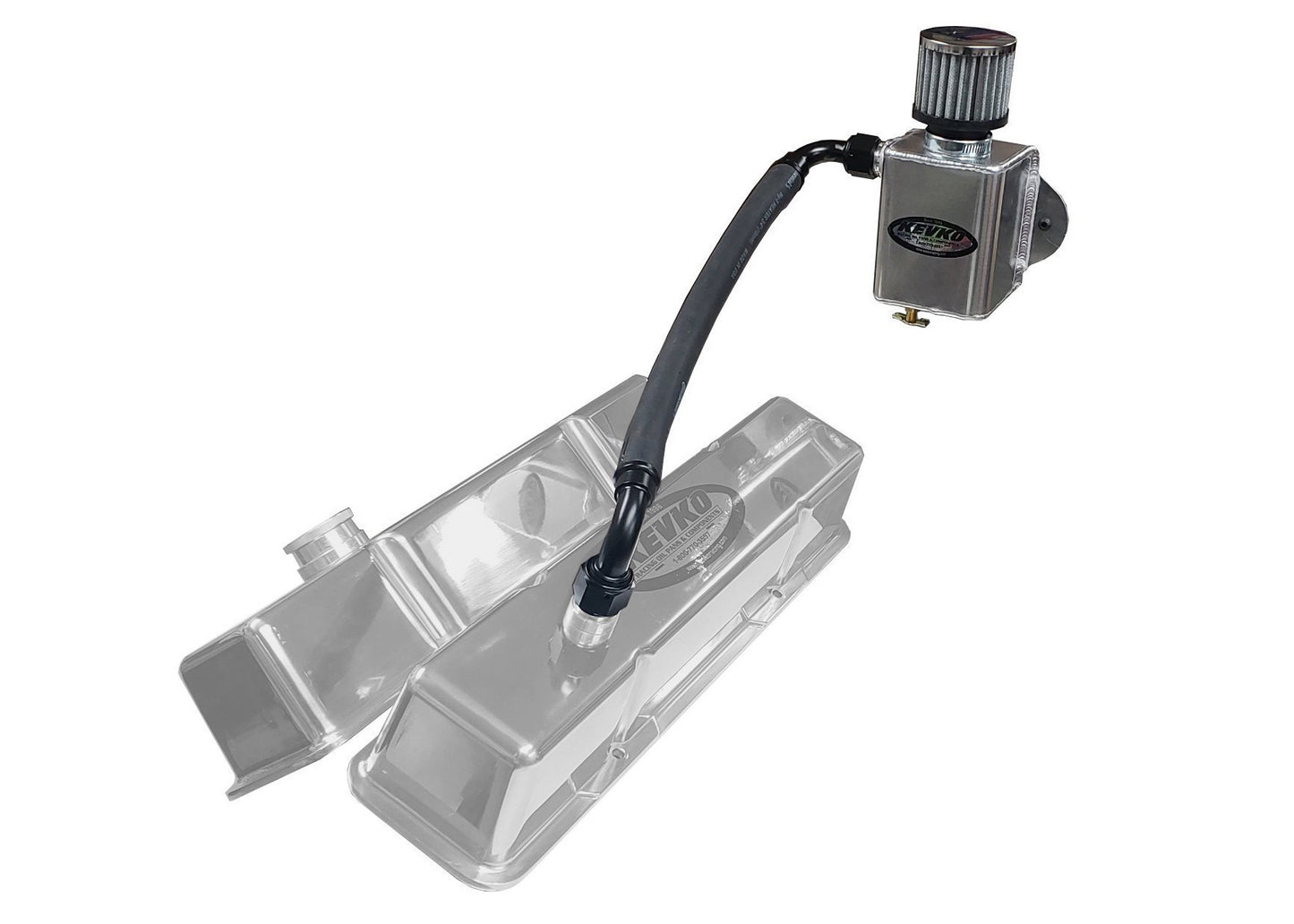 Kevko Oil Pans & Components KEVK9085-KIT Remote Breather Kit Only Non Slip On Valve Cover