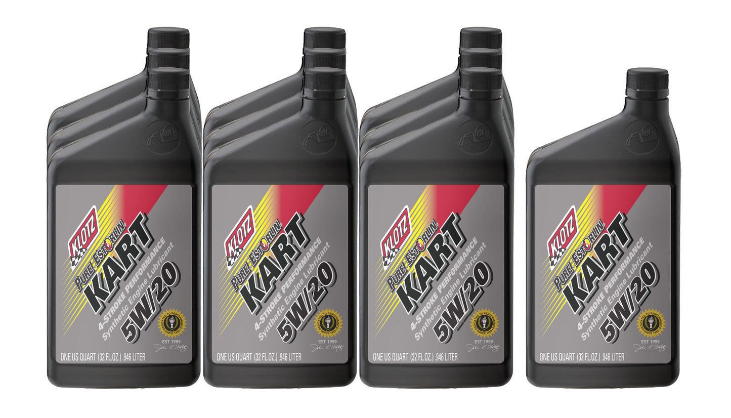 Klotz Synthetic Lubricants KLOKE-225-10 Pure Estorlin Kart 4 Stroke 5w20 Case 10x1Qt