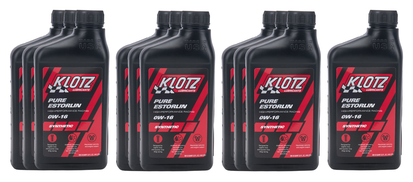 Klotz Synthetic Lubricants KLOKE-916-10 Pure Estorlin Racin Oil Synthetic Case 10 x 1 Qt