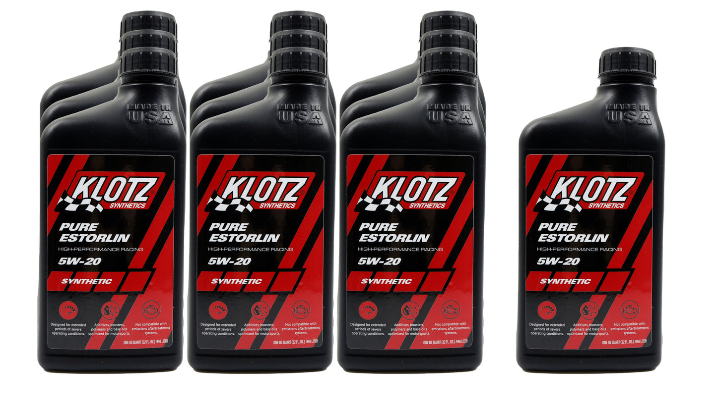 Klotz Synthetic Lubricants KLOKE-925-10 Pure Estorlin Synthetic Oil 5w20 Case 10x1 Quart