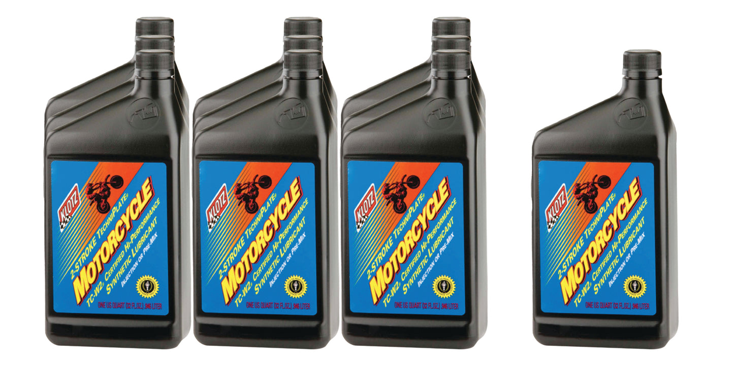 Klotz Synthetic Lubricants KLOKL-300-10 Motorcycle Techniplate TC-WII Case 1 Quart
