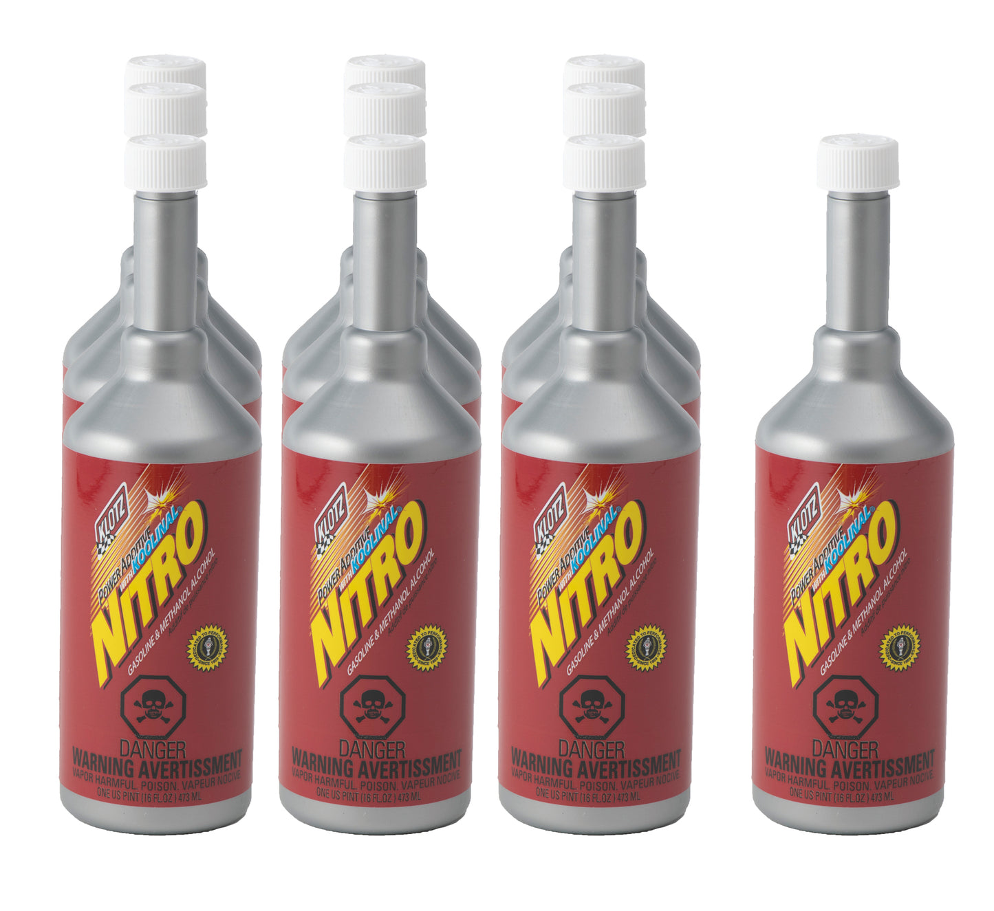 Klotz Synthetic Lubricants KLOKL-600-10 Nitro Power Additive w/ Koolinal Case 10x1Pint